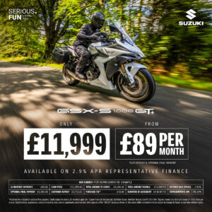 Suzuki GSX-S1000GT+ 2.9% APR £89 PER MONTH