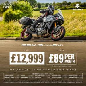 Suzuki GSX-S1000GX+ 2.9% APR £89 PER MONTH