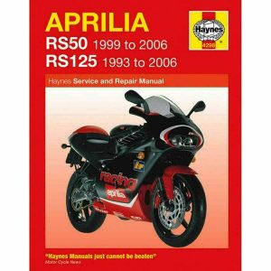 APRILIA RS50 '99-'06 RS125 '93-'06 HAYNES WORKSHOP MANUAL 4298 USED